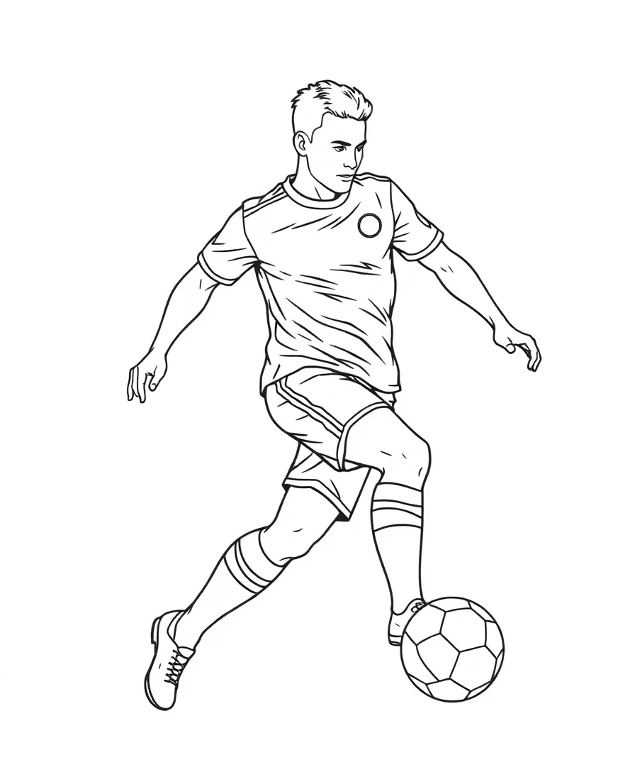 Energetic Soccer Player