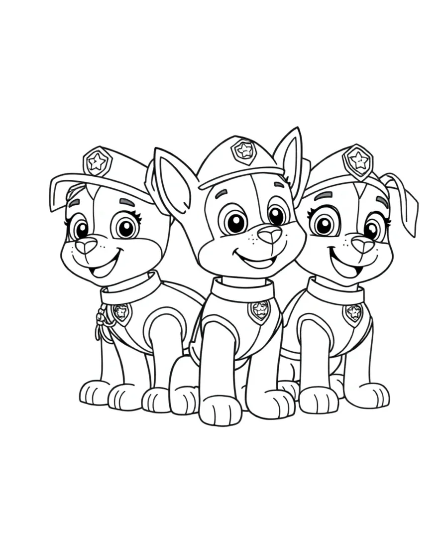 Paw Patrol Pups Group Shot