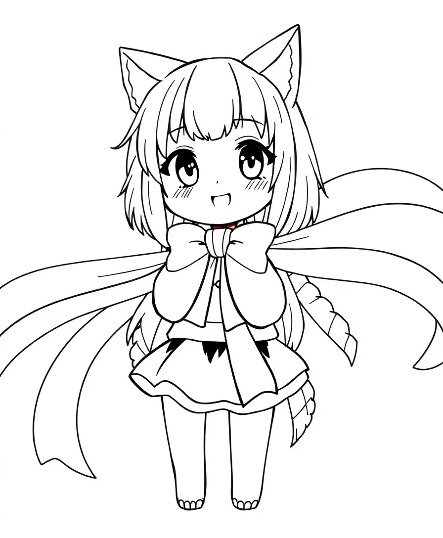 Kuromi with a Ribbon