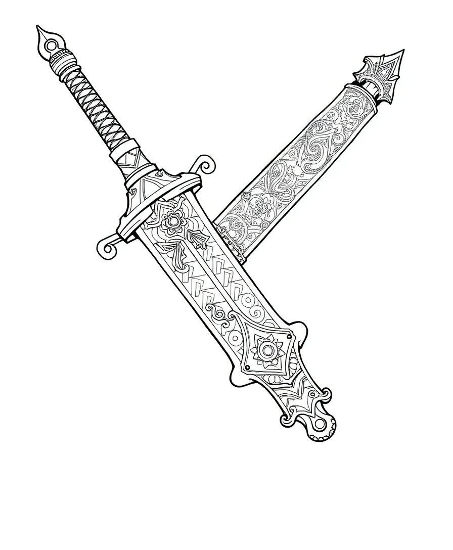 Detailed Anime Armor and Weapons