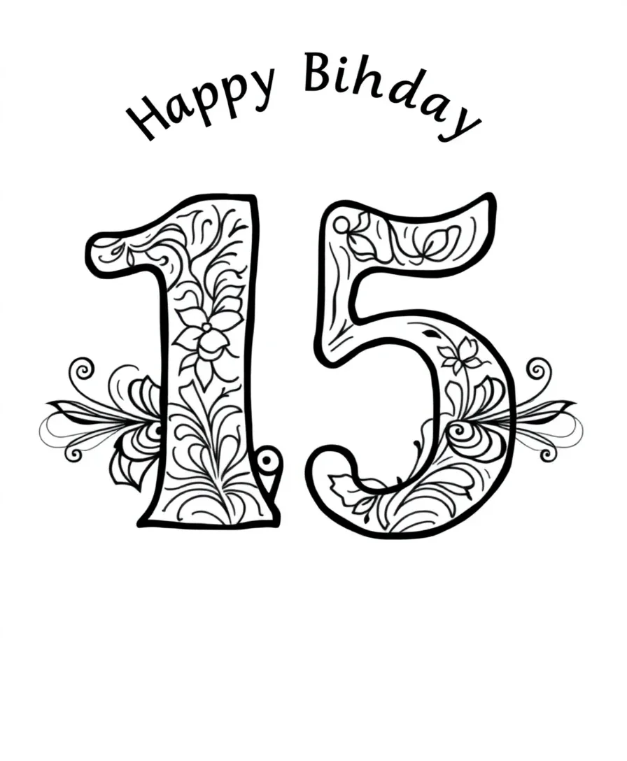 Classic Birthday Number