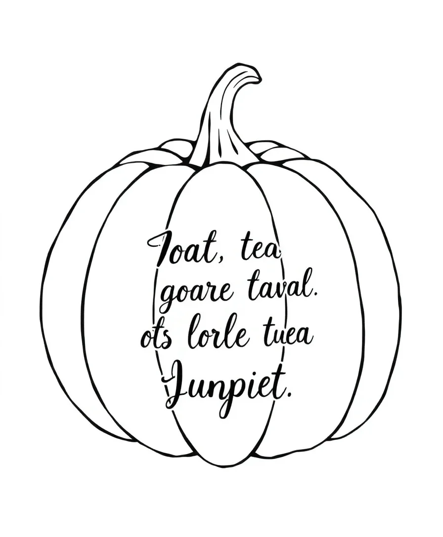 Pumpkin with Inspirational Quotes