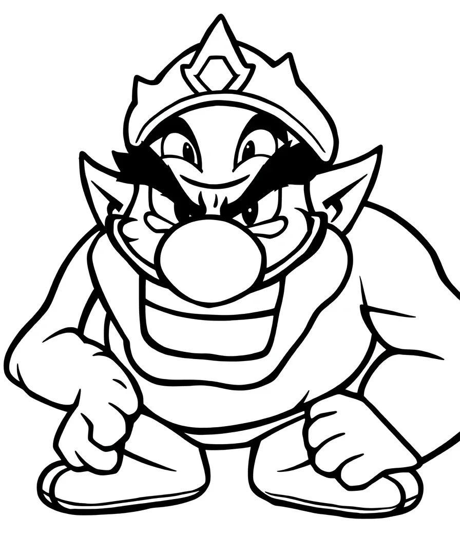 Wario's Mischievous Grin