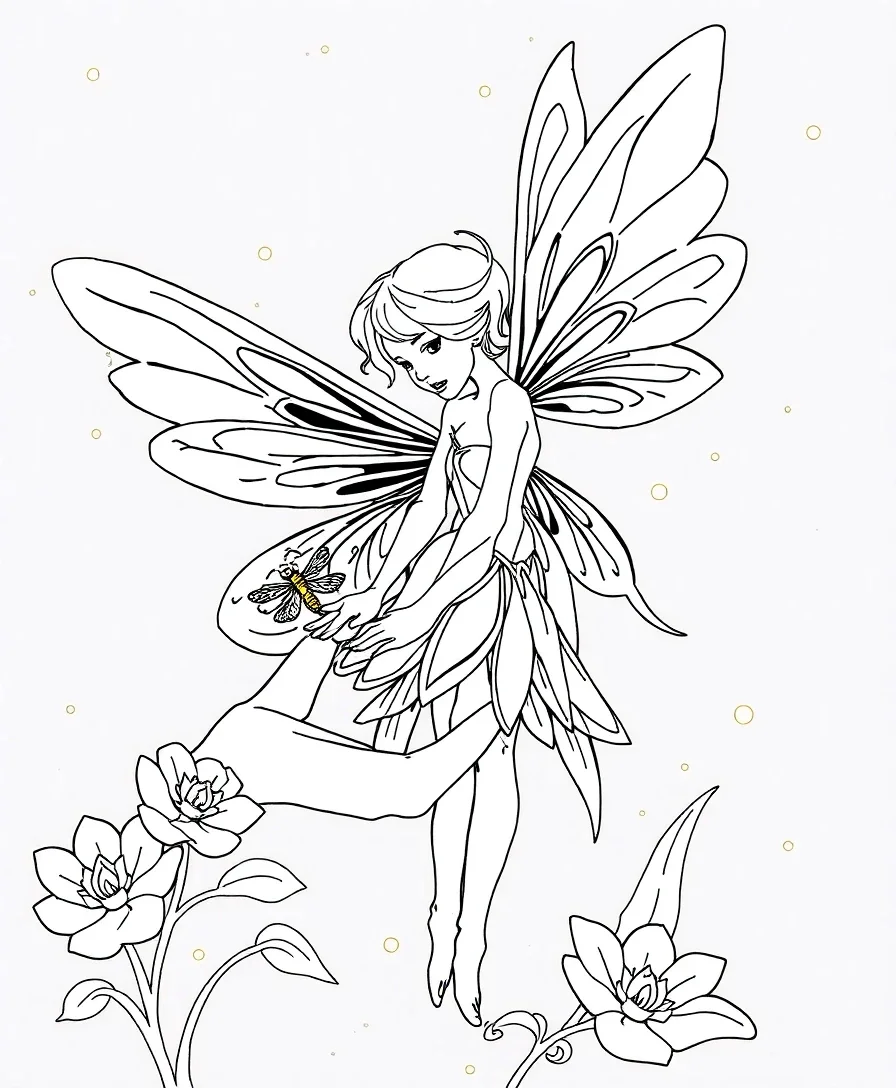 Fairy with a Dragonfly