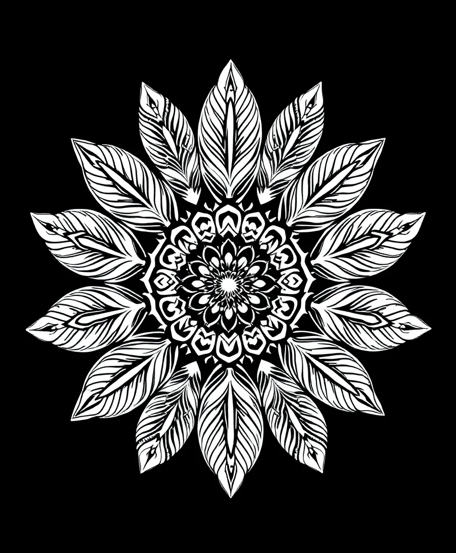 Feather Mandala