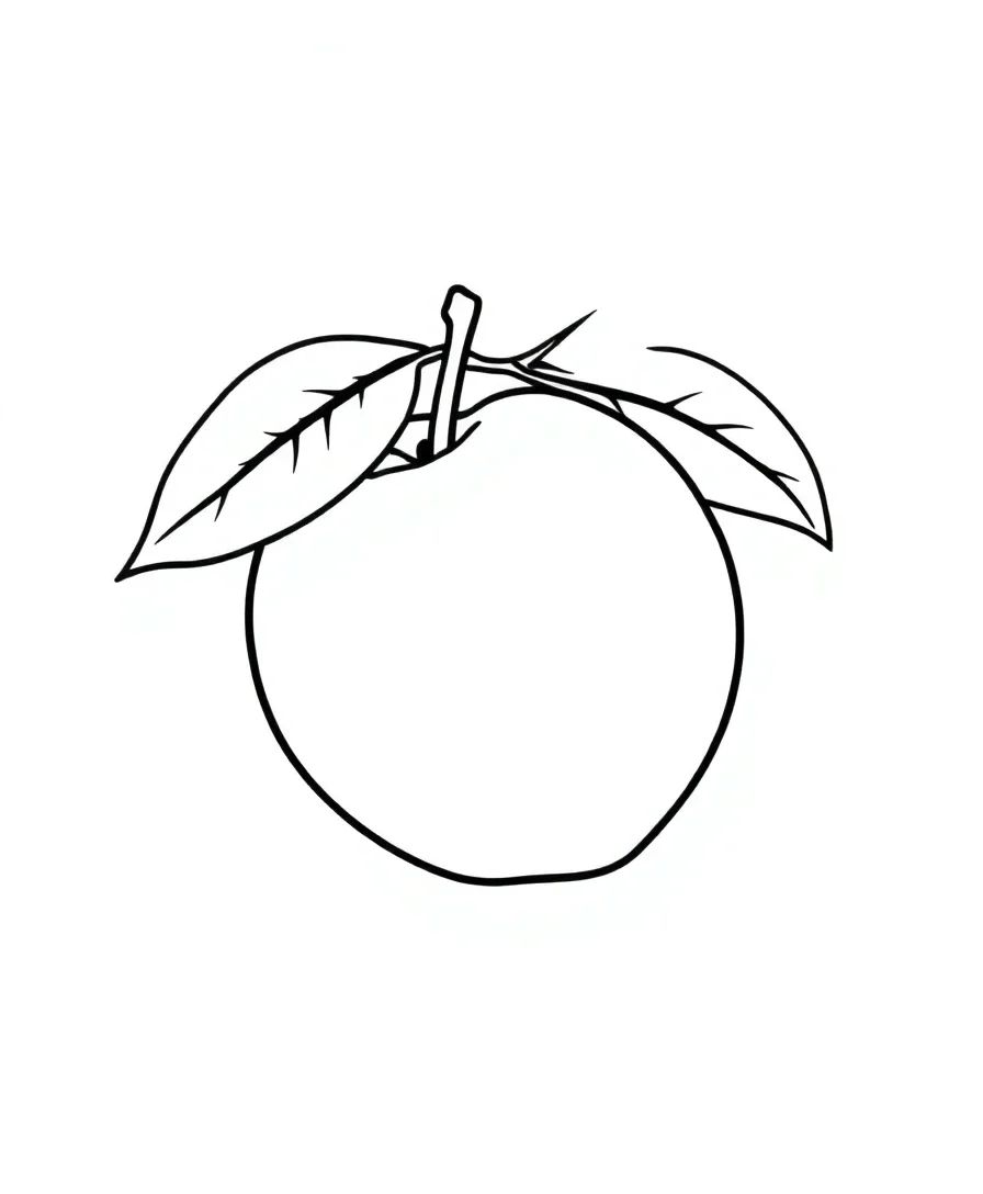 Whimsical Peach Design