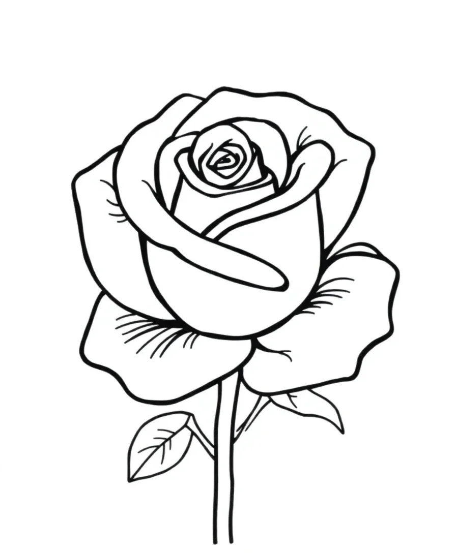Classic Tattoo Rose