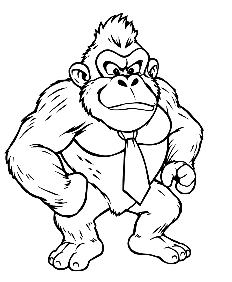 Donkey Kong's Powerful Stance