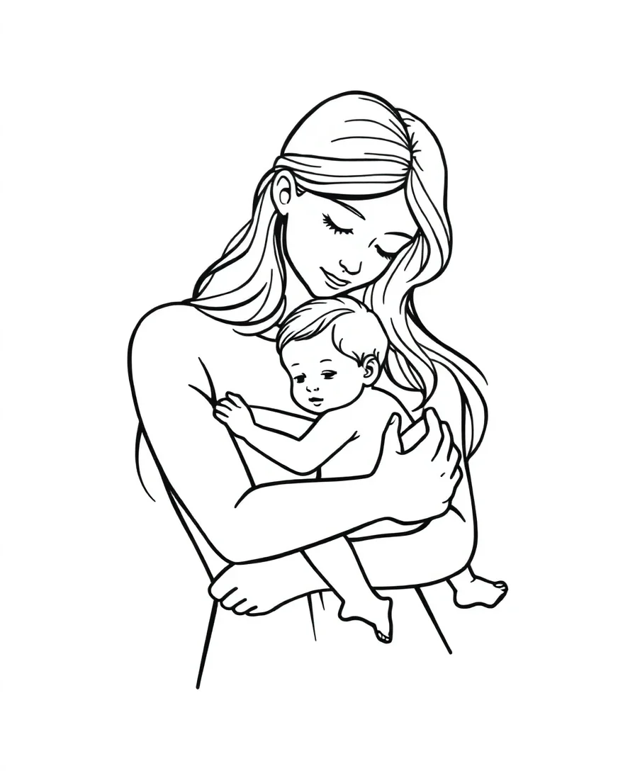 Gentle Mother and Child