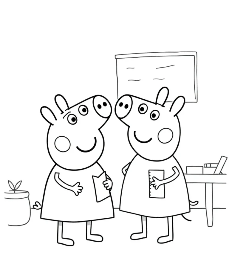 15 Delightful Peppa Pig Coloring Pages for Line Art Enthusiasts