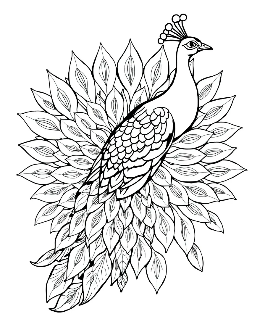 Intricate Peacock
