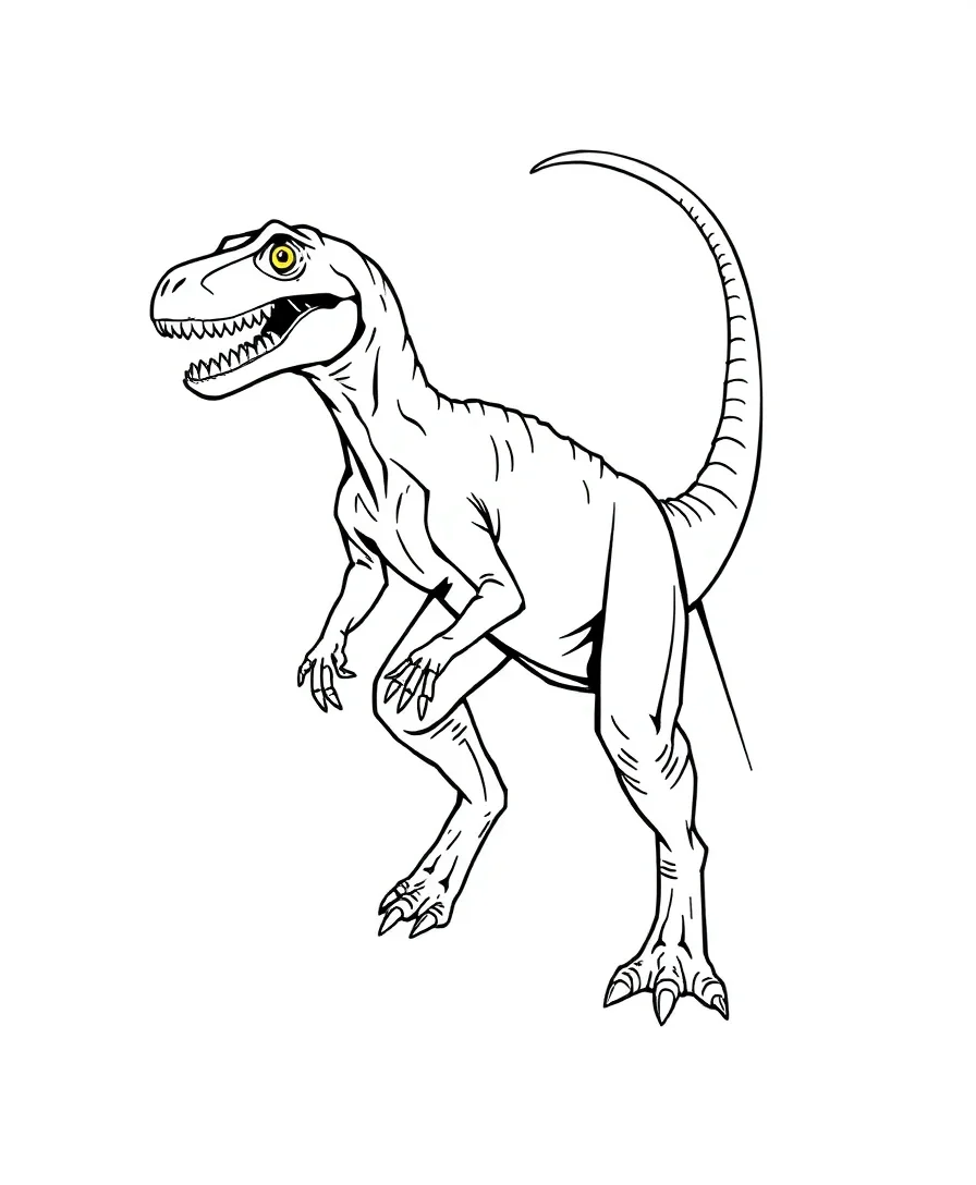 Fierce Velociraptor Detail