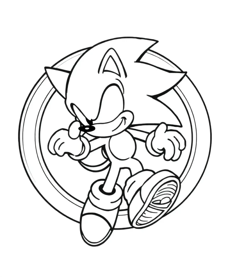 15 Striking Sonic Coloring Pages for Line Art Lovers