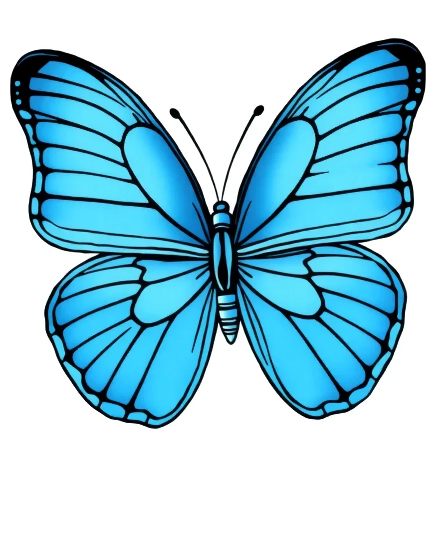Delicate Blue Morpho