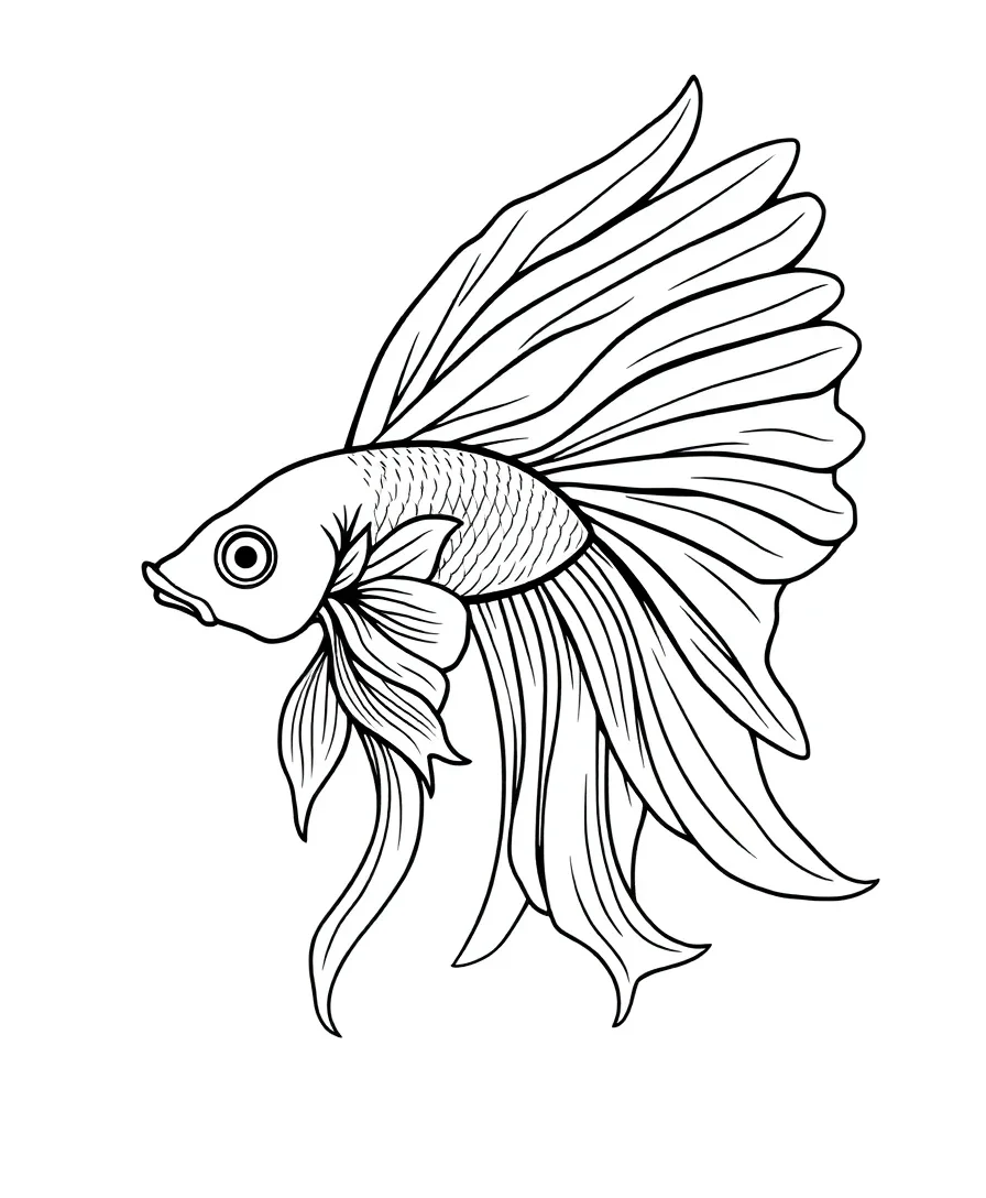 Graceful Betta Fish