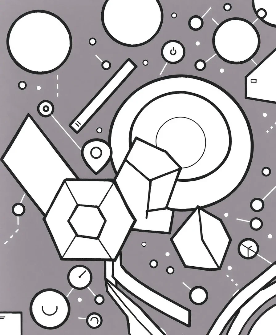 Tech-Inspired Geometrics