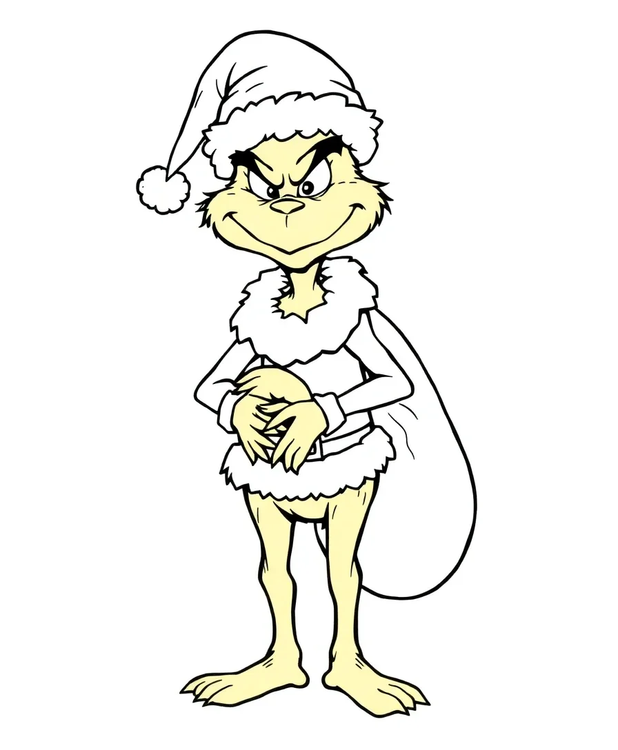 Grinch in Santa Disguise