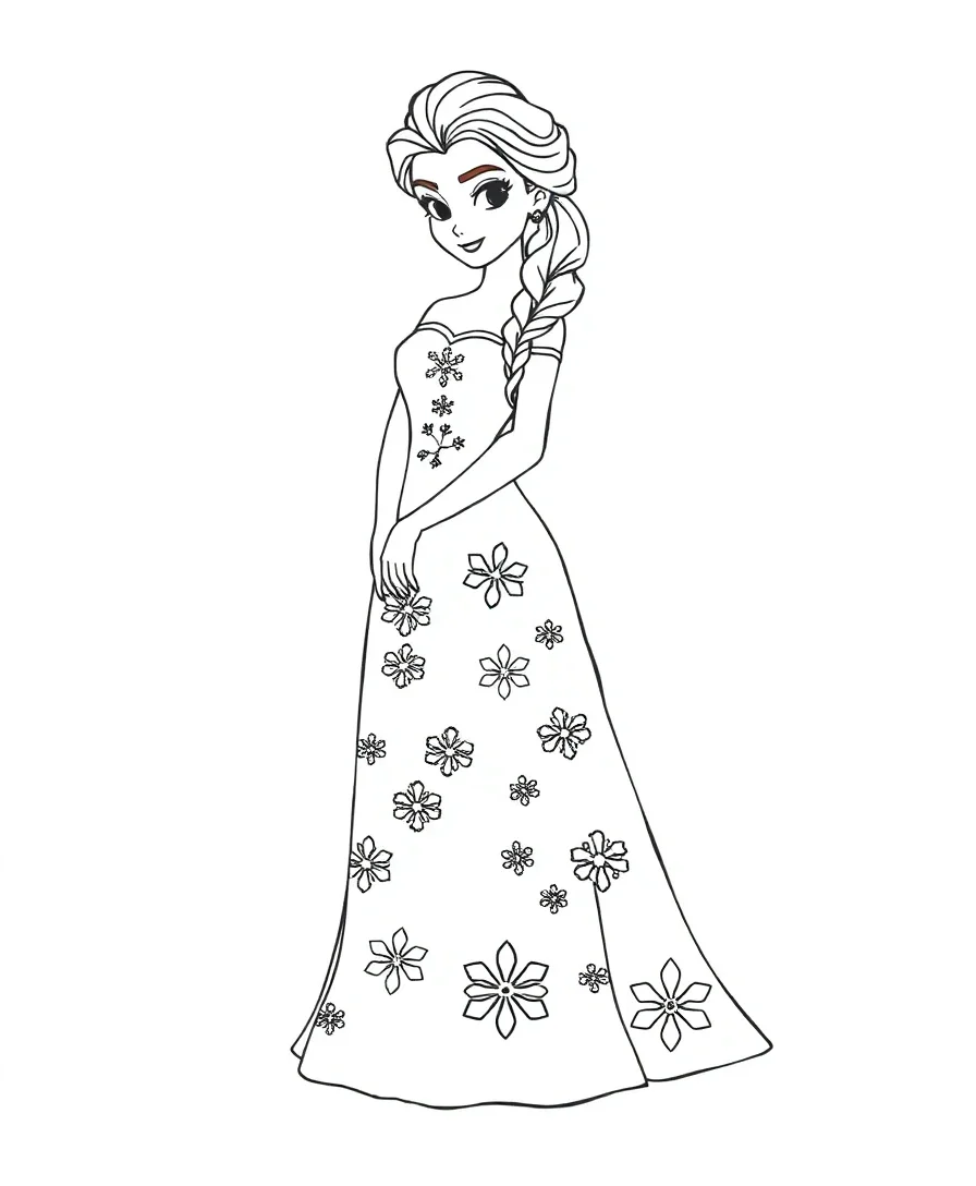 Elsa's Snowflake Gown