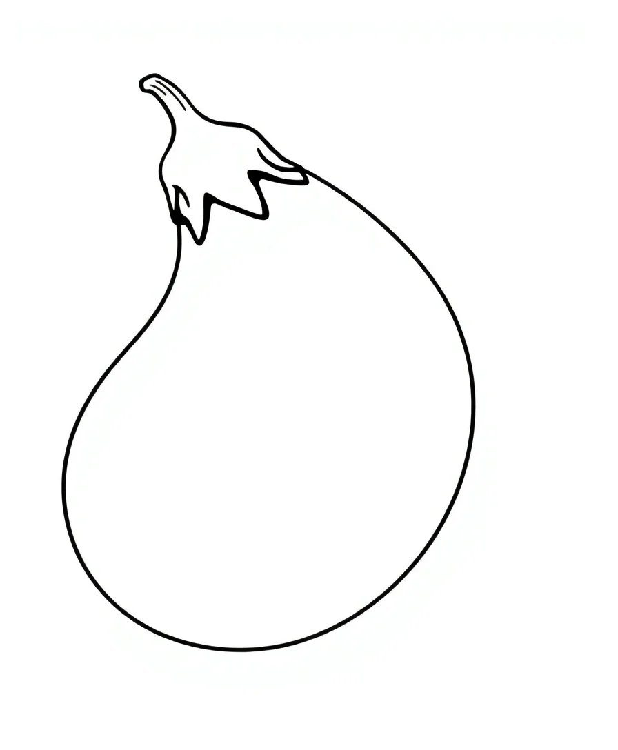 Elegant Eggplant Silhouette