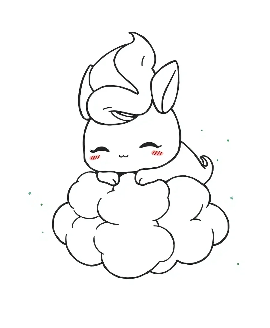 Dreamy Cinnamoroll on a Cloud