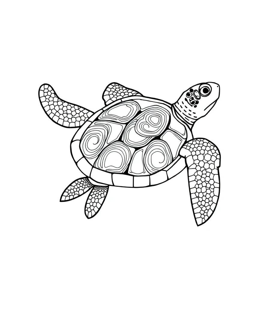 Serene Sea Turtle