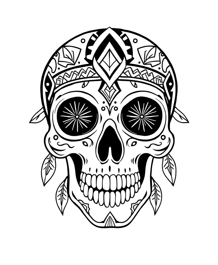 Tribal Skull Patterns