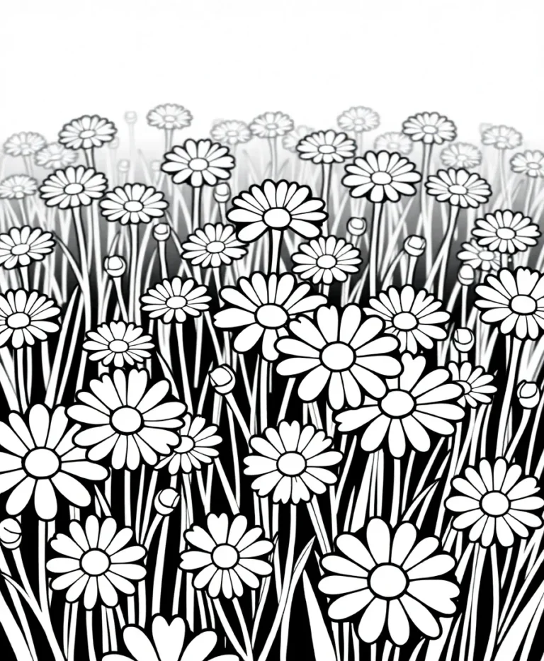 15 Stunning Printable Flower Coloring Pages for Line Art Enthusiasts