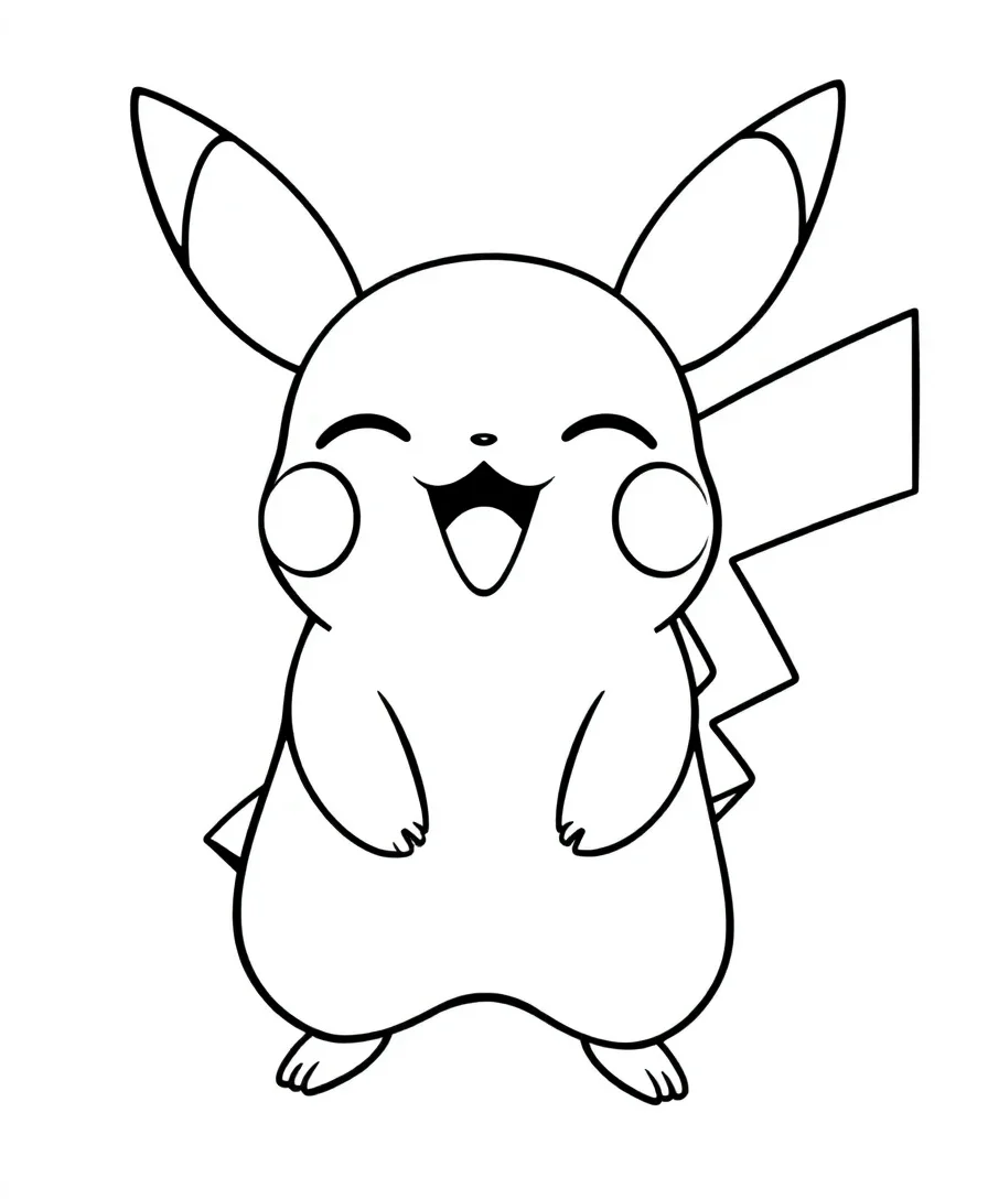 Joyful Pikachu Expression