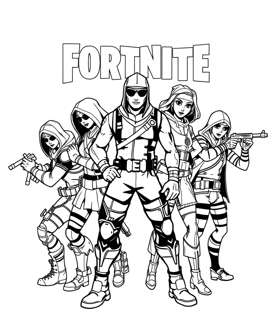 Dynamic Fortnite Characters in Action