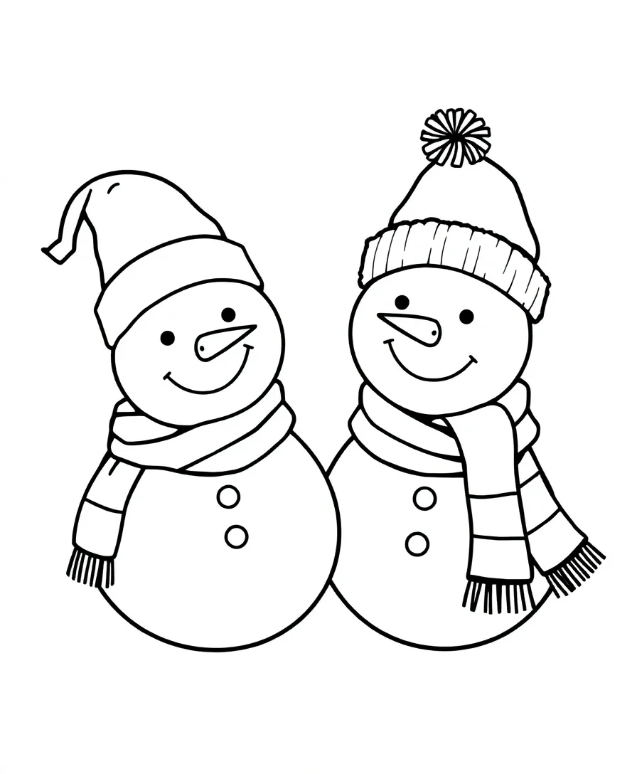 Charming Snowman Duo