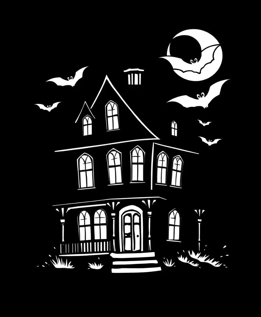 Haunted House Silhouette