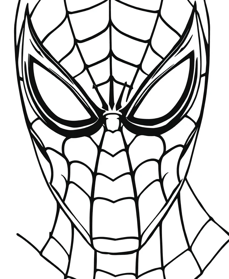 Spiderman Mask Close-Up