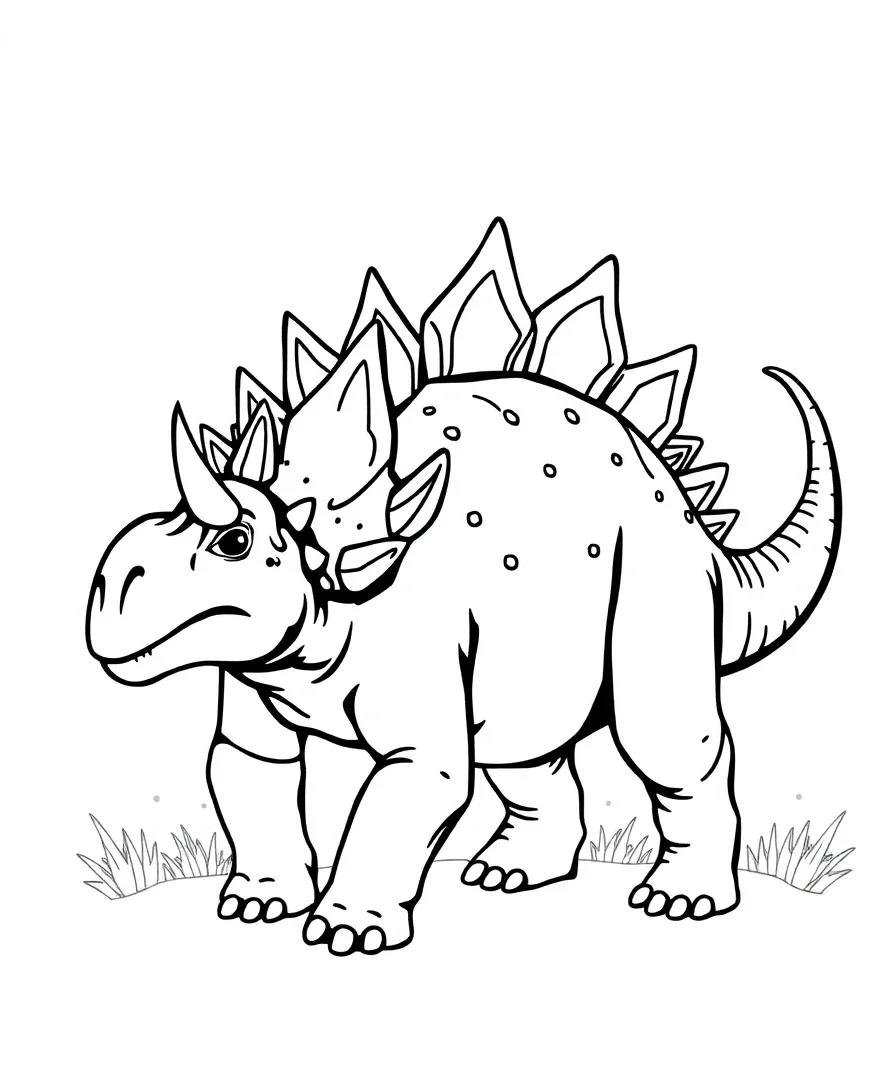 Stegosaurus Spiked Elegance