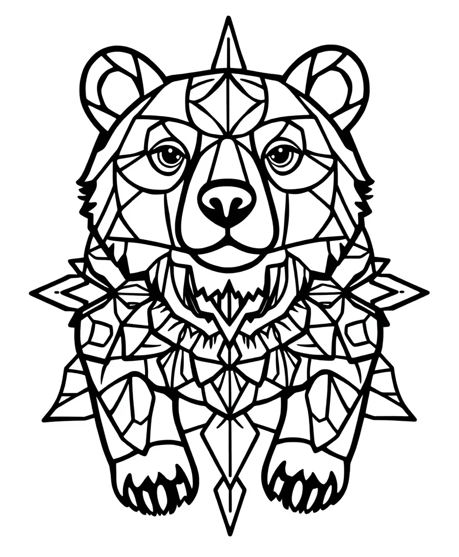 Geometric Bear Design