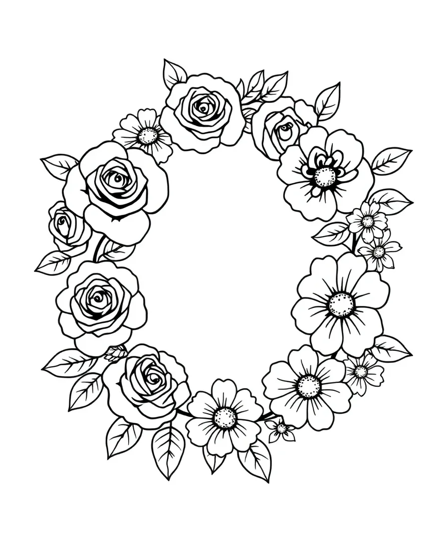 Whimsical Floral Garland