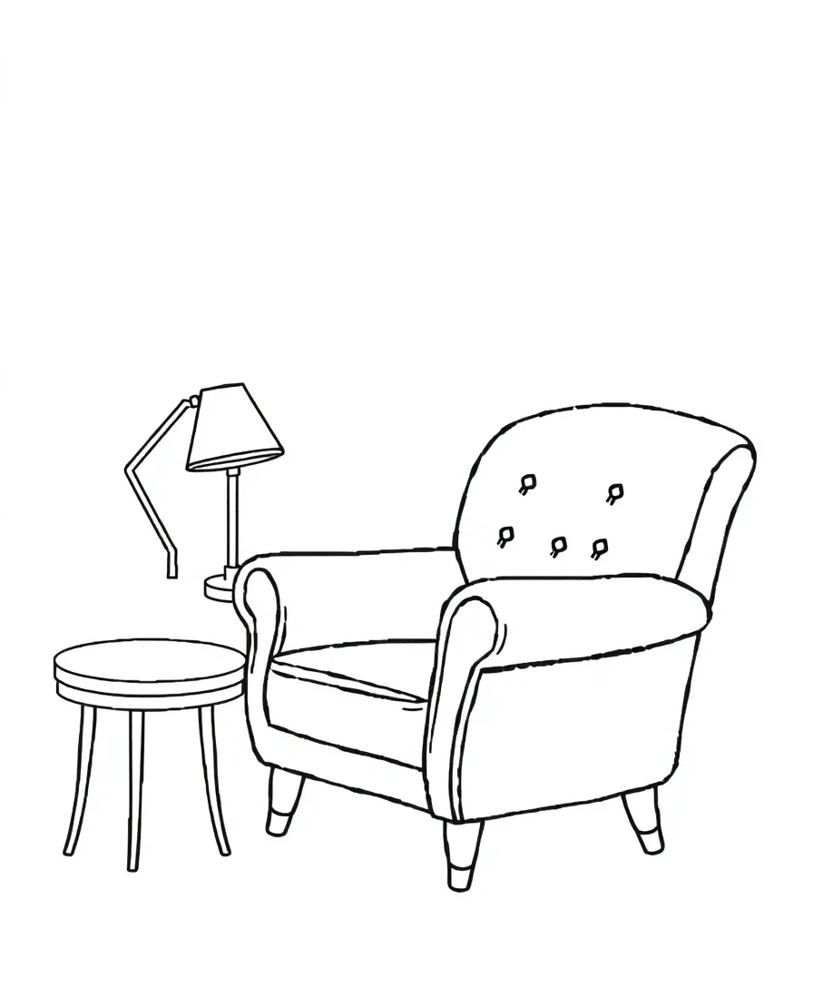 Minimalist Armchair Escape