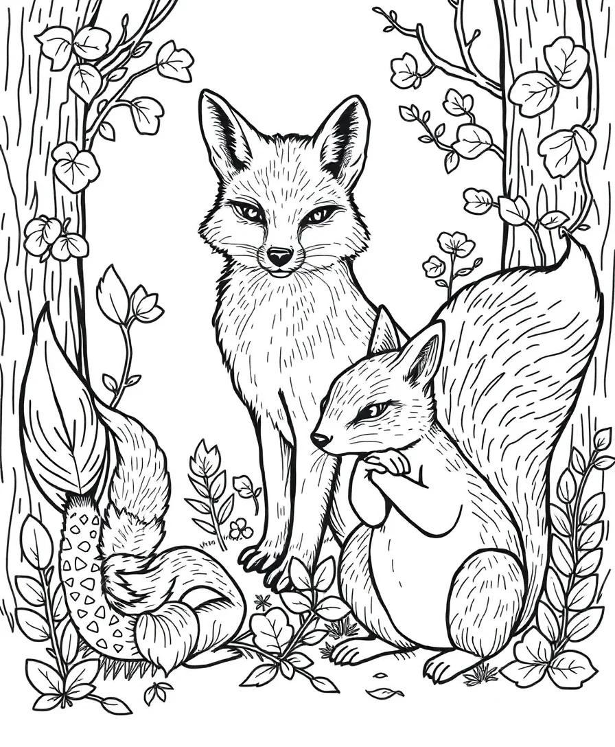 Intricate Woodland Animals