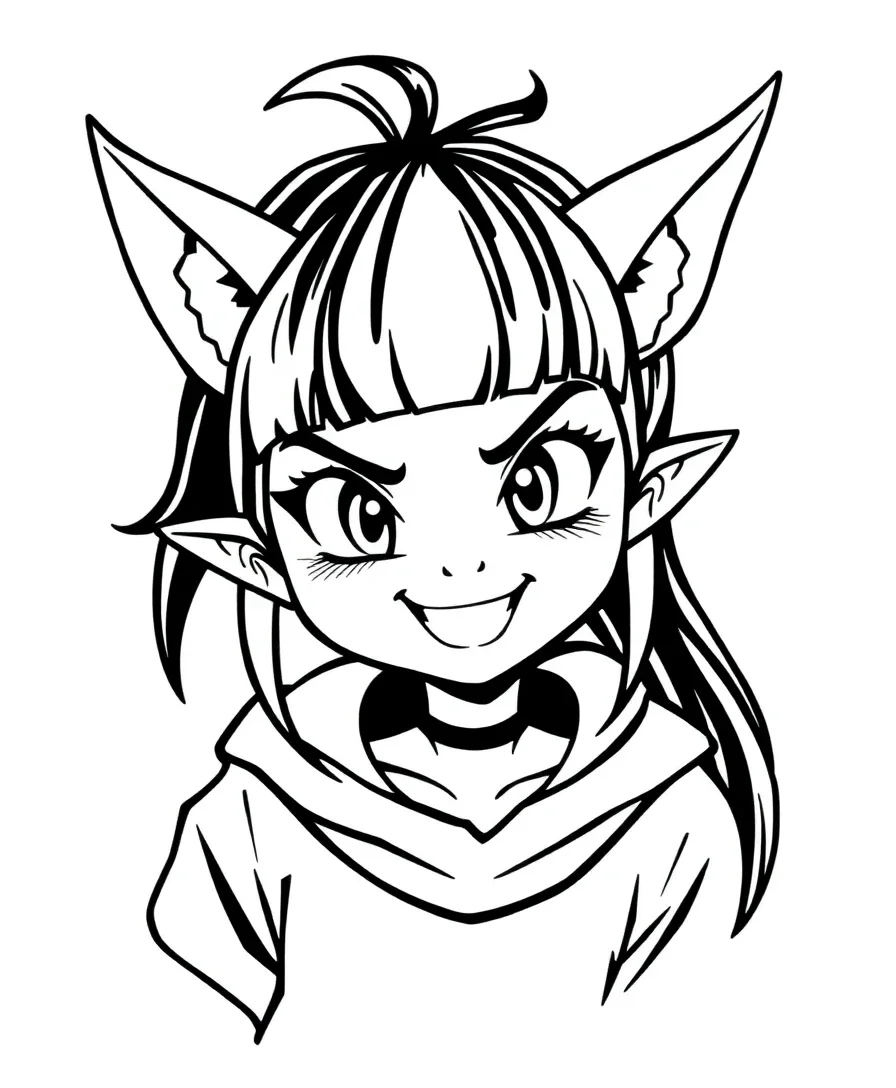 Kuromi's Mischievous Grin