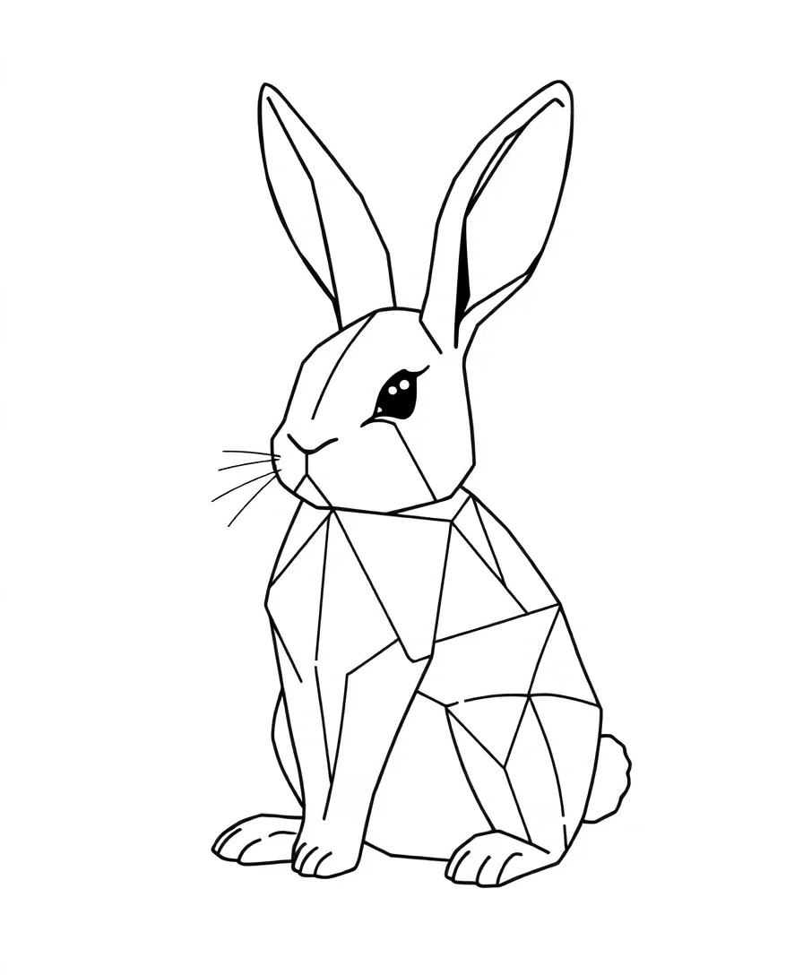 Geometric Bunny Design