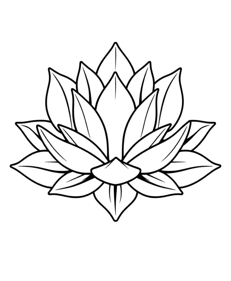 10 Stunning Flower Coloring Pages Designs for Line Art Enthusiasts
