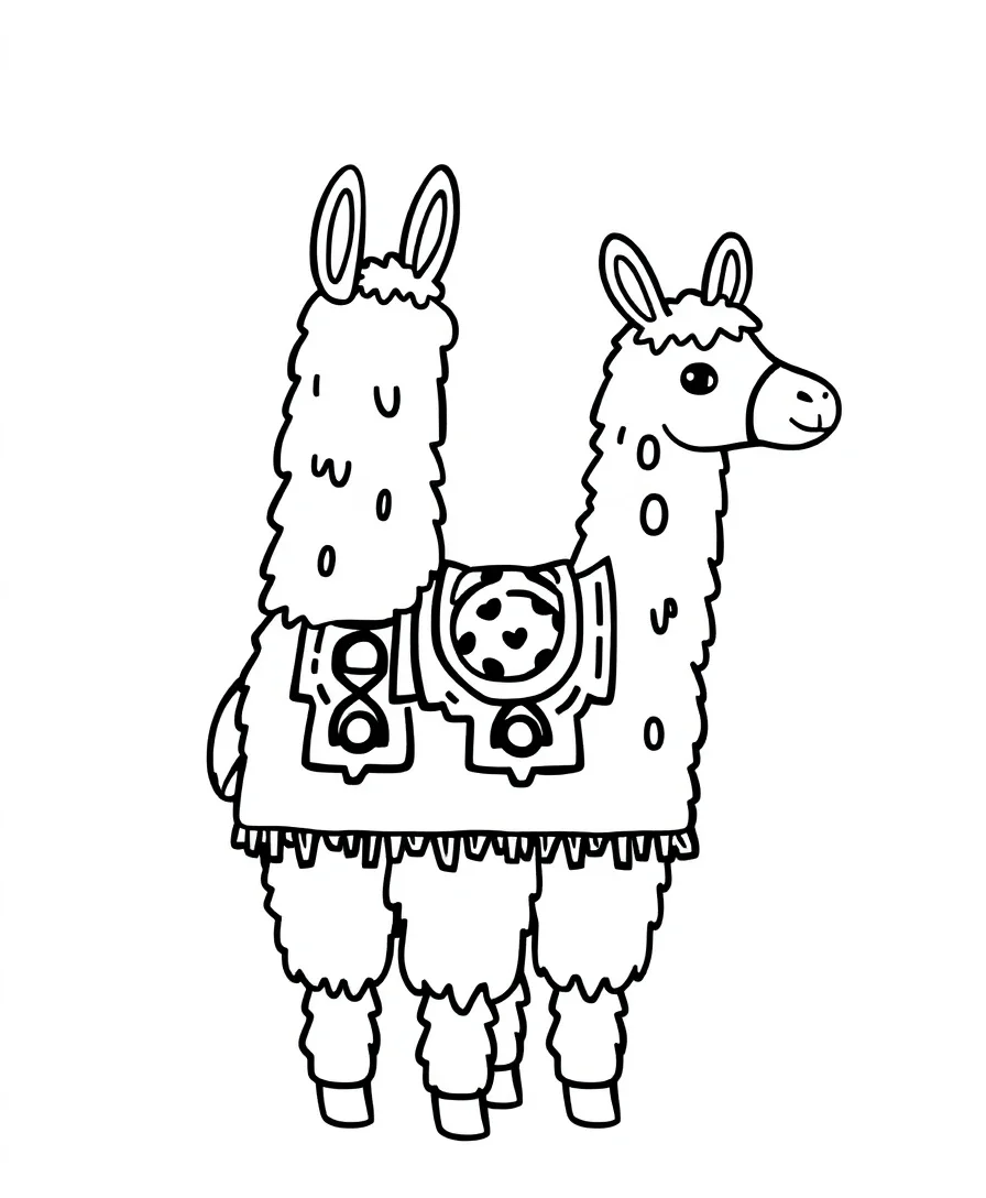 Elegant Llama Pinata Design