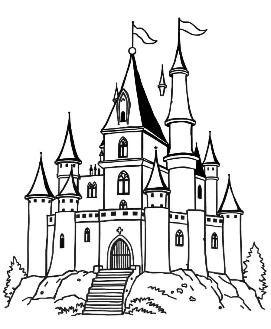 Whimsical Fairy Tale Castle