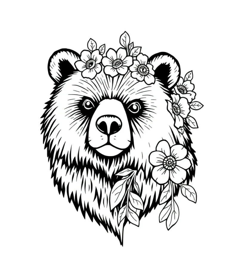 15 Stunning Bear Coloring Pages for Line Art Enthusiasts