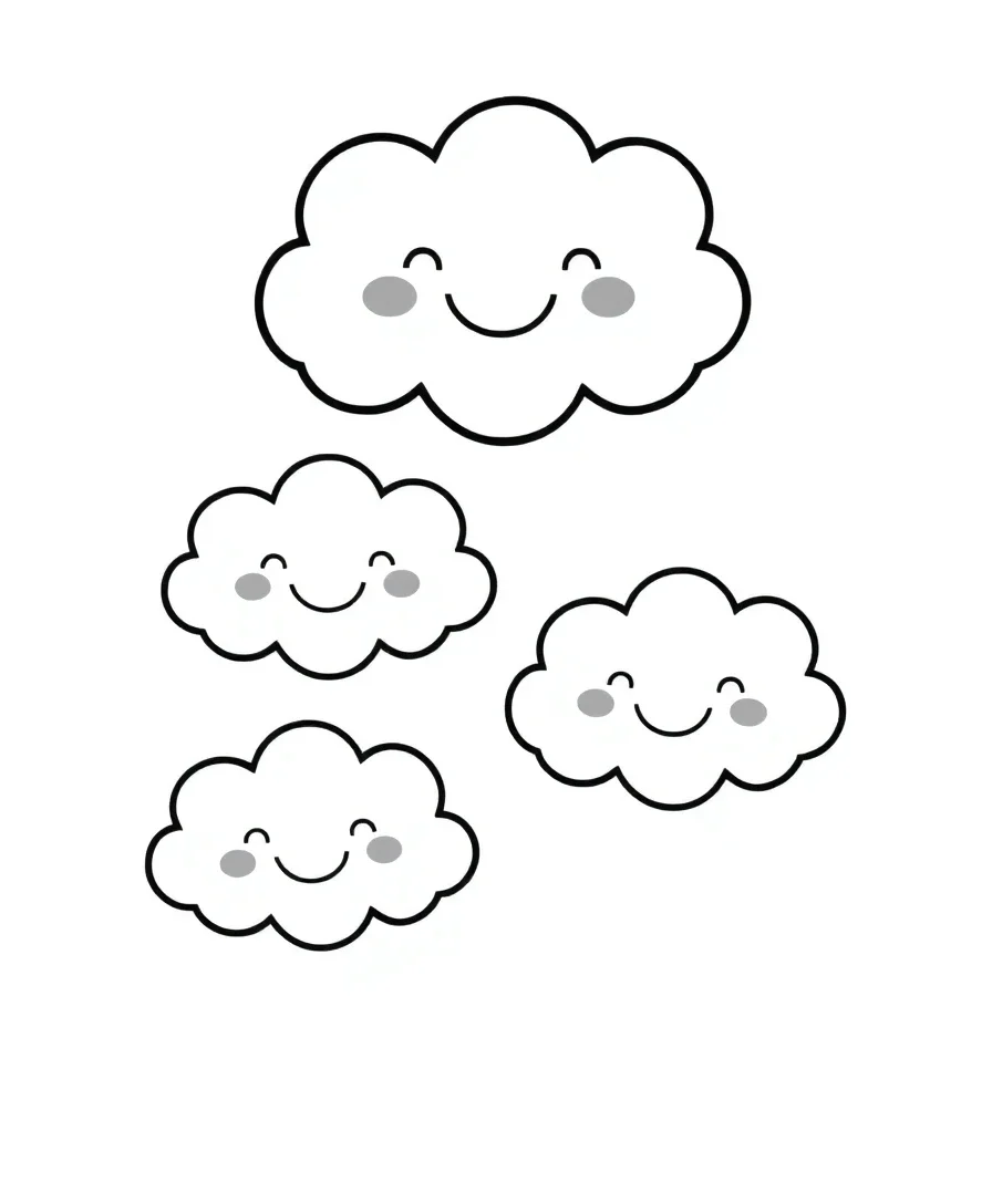 Adorable Kawaii Clouds