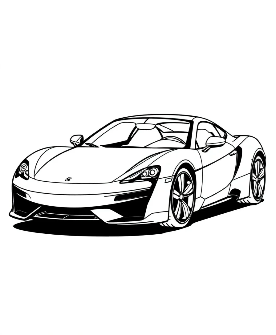 Modern Sports Car Sleekness