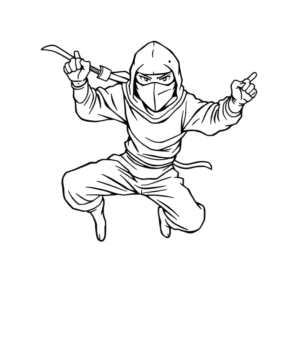 Dynamic Ninja Action Scenes