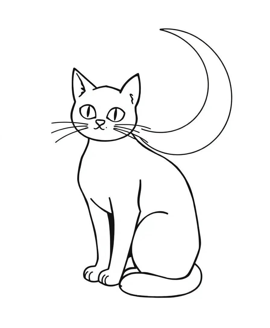 Enchanted Black Cat