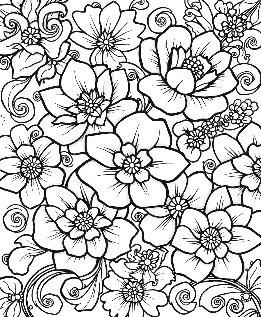 Intricate Floral Whorls