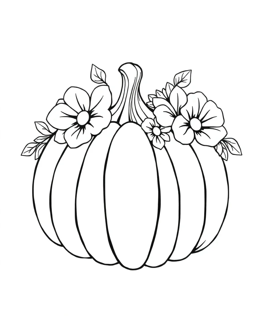 Floral Pumpkin Embellishments