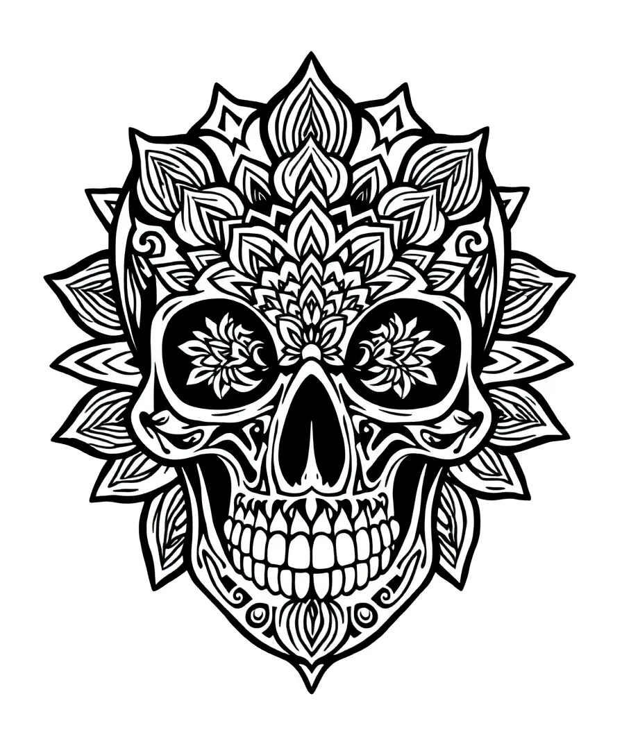 Mandala Skull Fusion